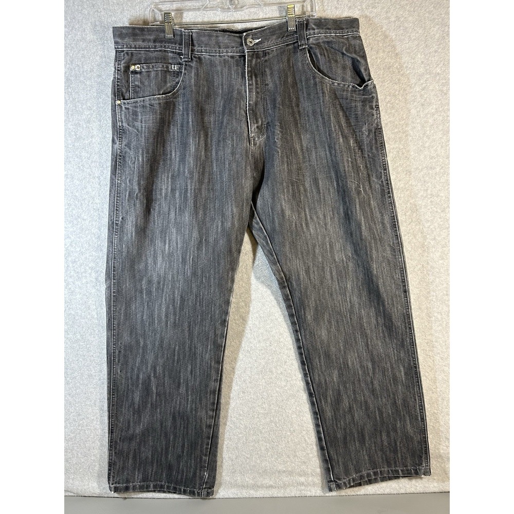 Vintage Y2K Southpole 4180 Black Baggy Denim Jeans Mens Size 42x31 Skater